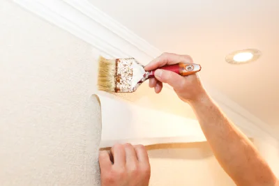Pose de papier peint à Lussas — revêtements muraux et toiles de verre